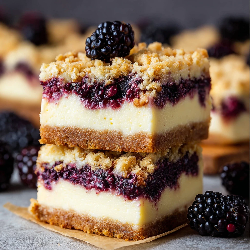Blackberry Cheesecake Bars
