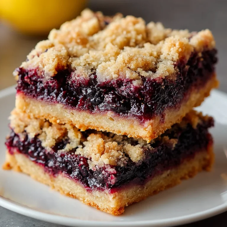 Blackberry Crumb Bars