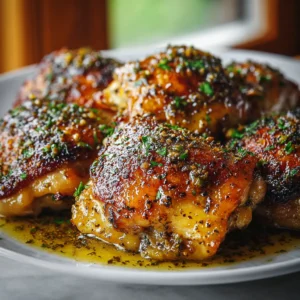 Brown Sugar Dijon Chicken Thighs