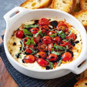 Cheese Dip with Bruschetta