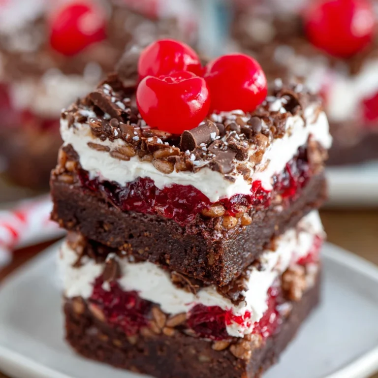 Cherry Brownie Dream Bars