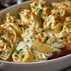 Chicken Alfredo Stuffed Shells Recipe