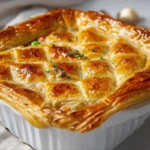 Chicken Pot Pie Puff Pastry