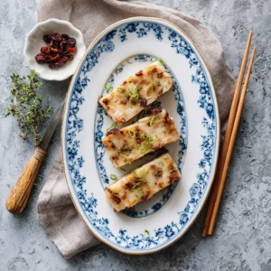 Chinese Turnip Cake (Lo Bak Go, 萝卜糕)