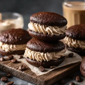 Chocolate Coffee Whoopie Pies