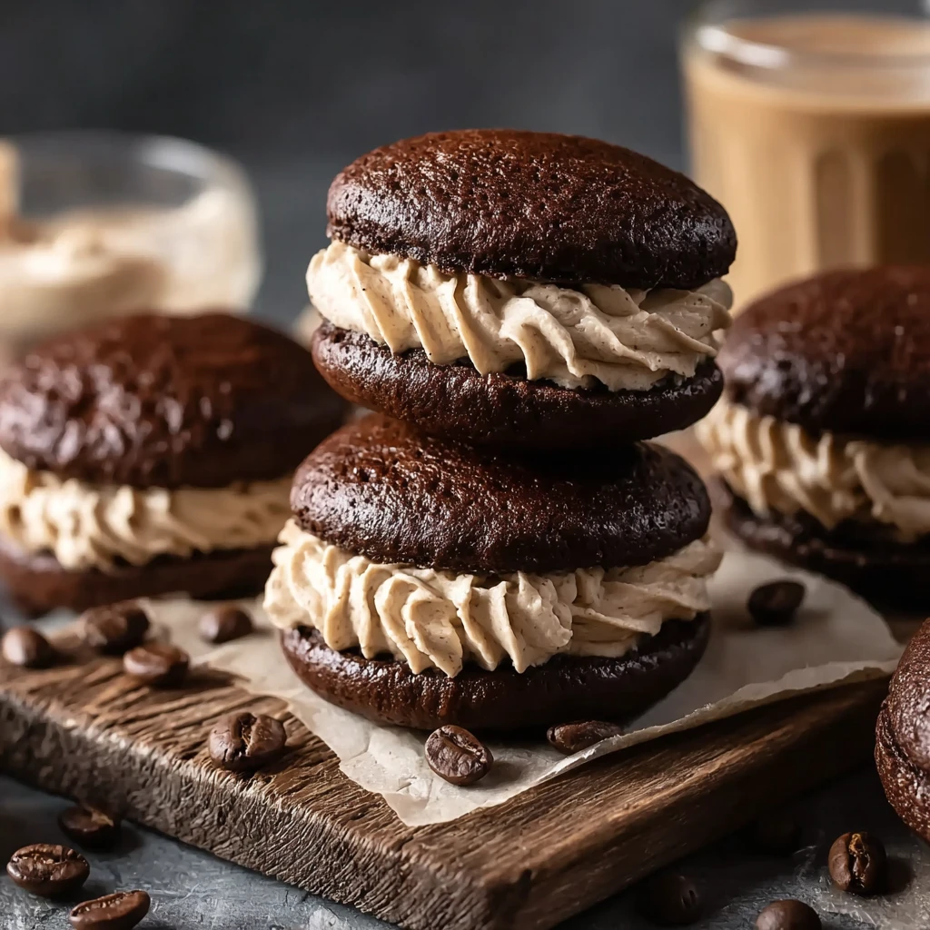 Chocolate Coffee Whoopie Pies