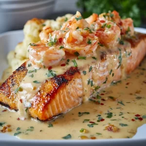 Crab Shrimp Stuffed Salmon Recipe
