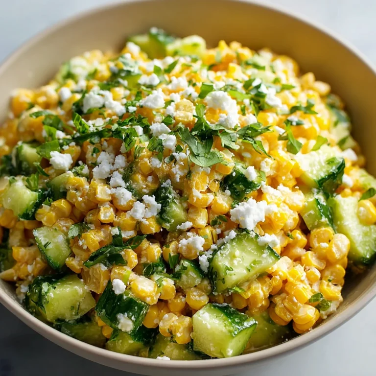 Creamy Cucumber Salad Street Corn Refreshing Delicious