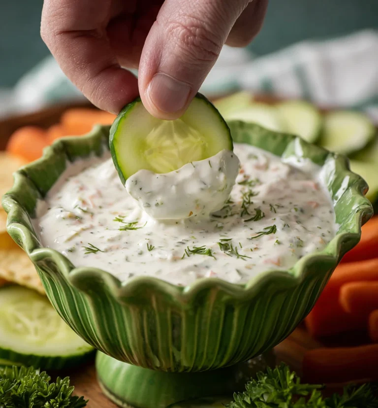 Creamy Garden Vegetable Dip
