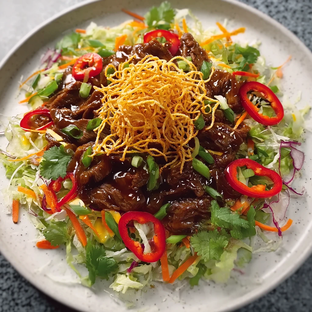 Crispy Chilli Beef Salad
