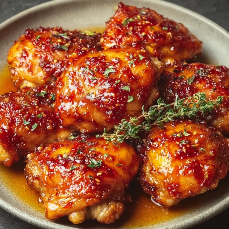 Crispy Honey Garlic Chicken Thighs Recipe Sticky Glaze