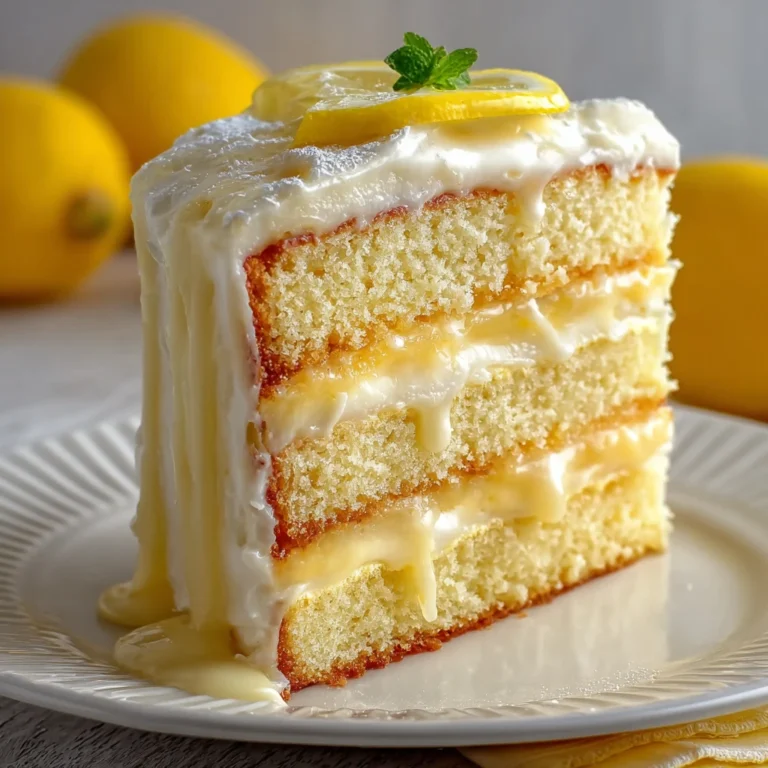 Delicious Italian Lemon Cream Cake Recipe Impress Guests
