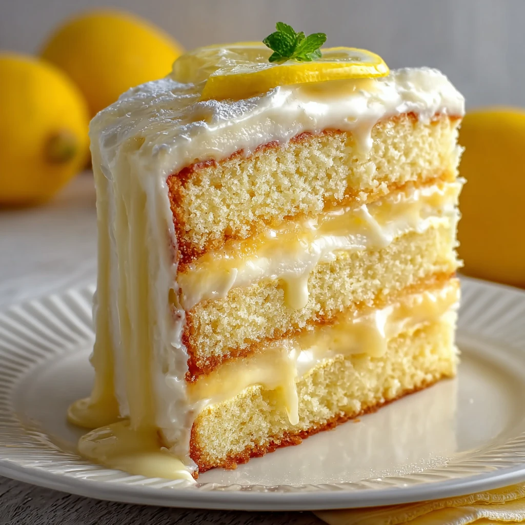 Delicious Italian Lemon Cream Cake Recipe Impress Guests