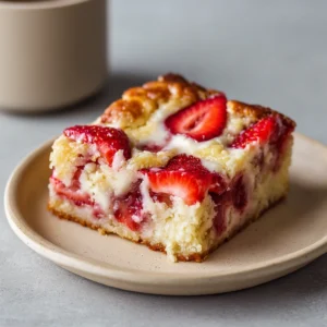 Delicious Keto Strawberry Cream Cheese Cobbler Recipe!