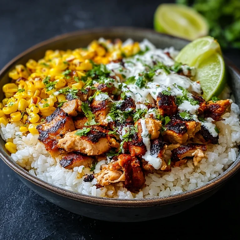 Street Corn Chicken Rice Bowl Recipe