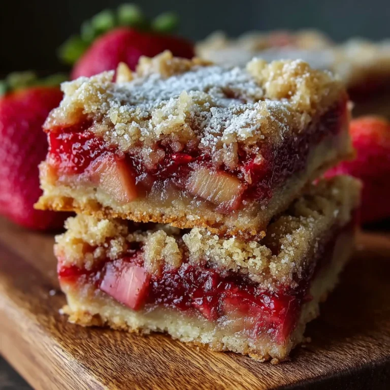 Tangy Strawberry Rhubarb Crumble Bars Recipe Perfect Summer