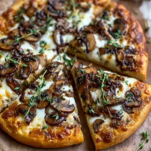 Easy White Mushroom Pizza Recipe