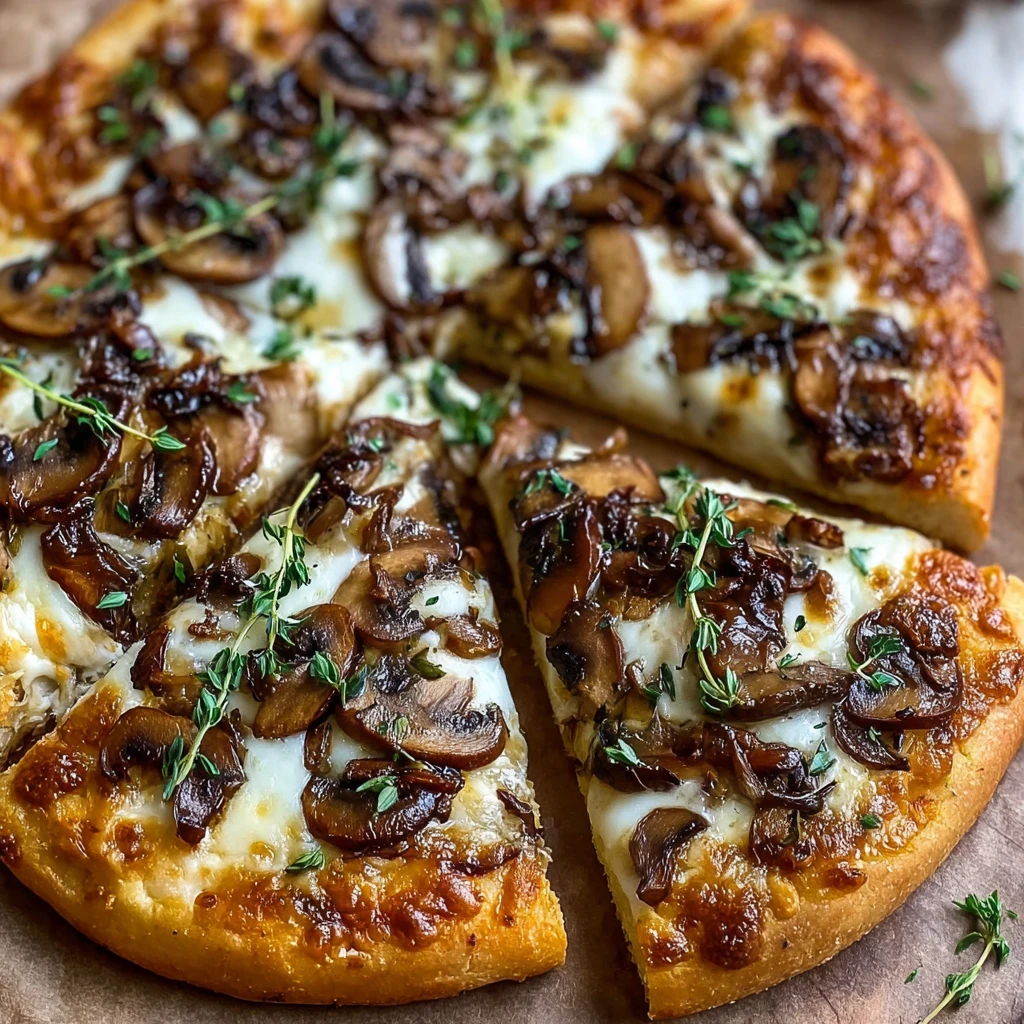 White Mushroom Pizza Recipe