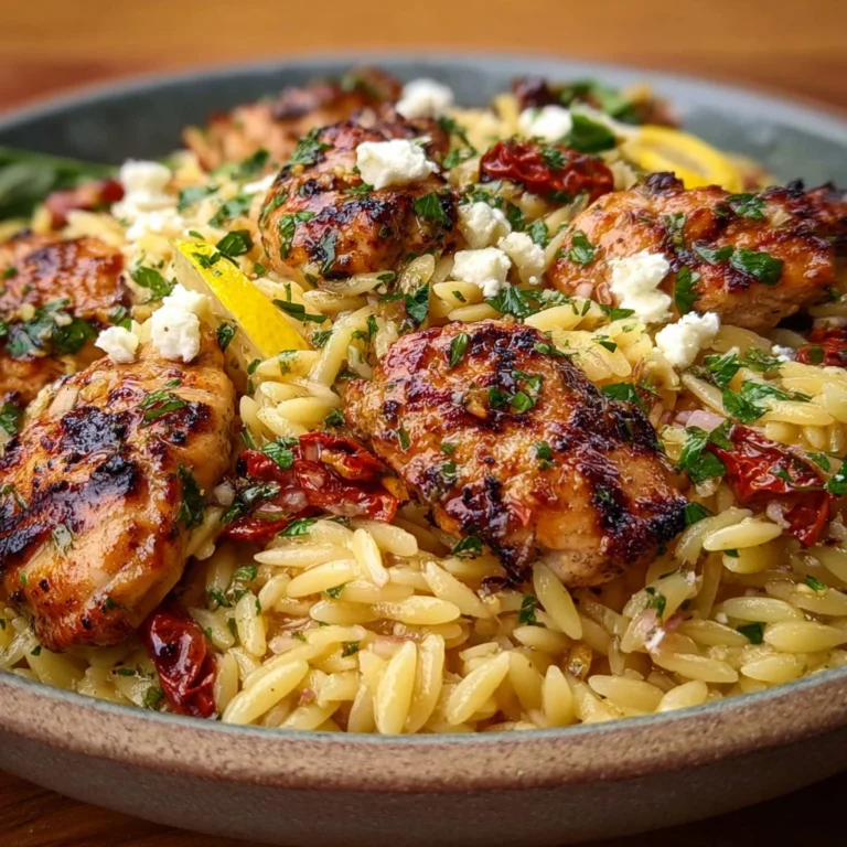 Flavorful Greek Lemon Chicken Orzo Recipe Homemade Fresh