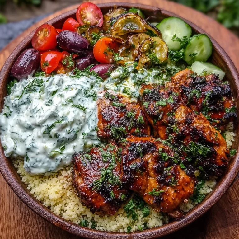 Flavorful Mediterranean Chicken Bowl Recipe Creamy Tzatziki Guide