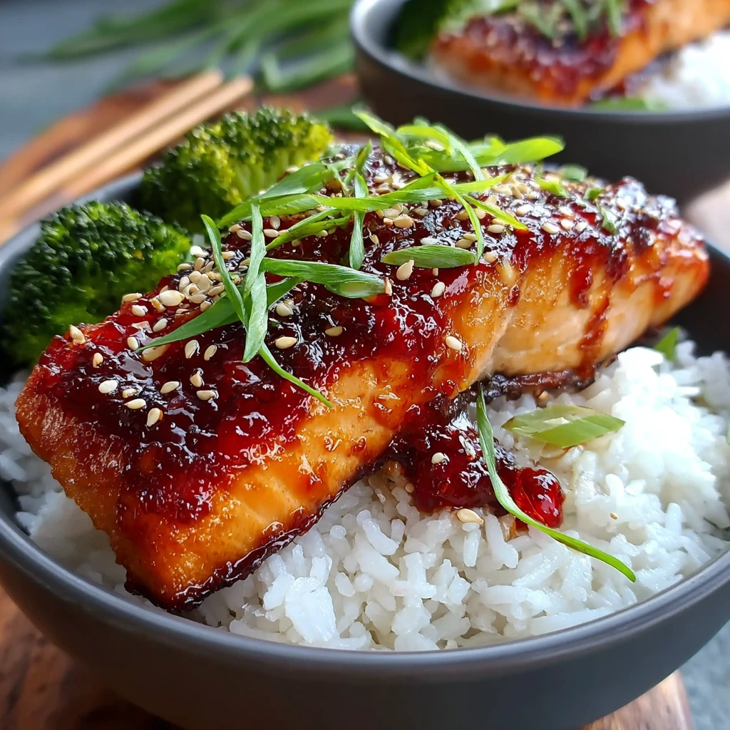 Flavorful Teriyaki Salmon Bowls Recipe Homemade Sticky Rice