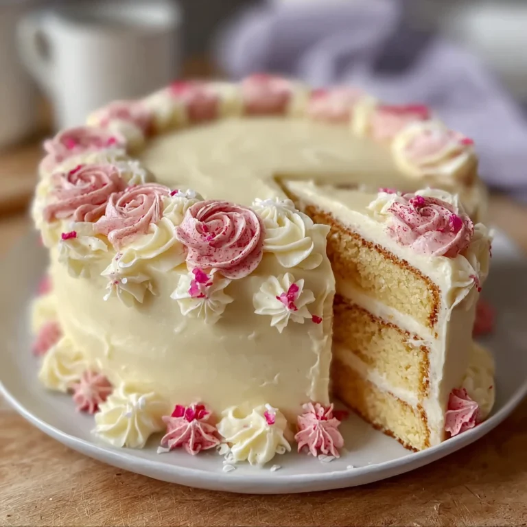 Fluffy Rose Water Vanilla Cake Recipe Floral Frosting