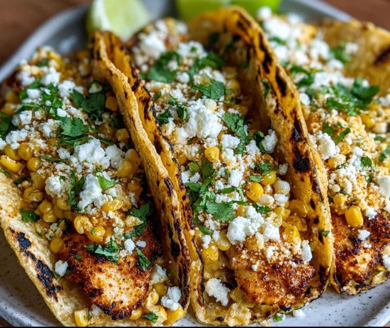 Fried Chicken Street Corn Tacos