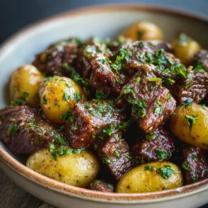Garlic Butter Beef Bites with Potatoes: My Go-To Weeknight Meal