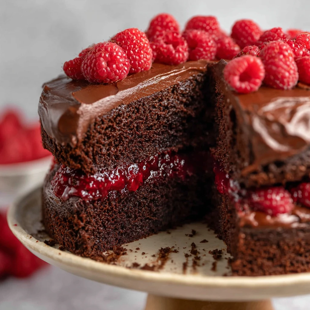 Gluten Free Raspberry Chocolate Cake