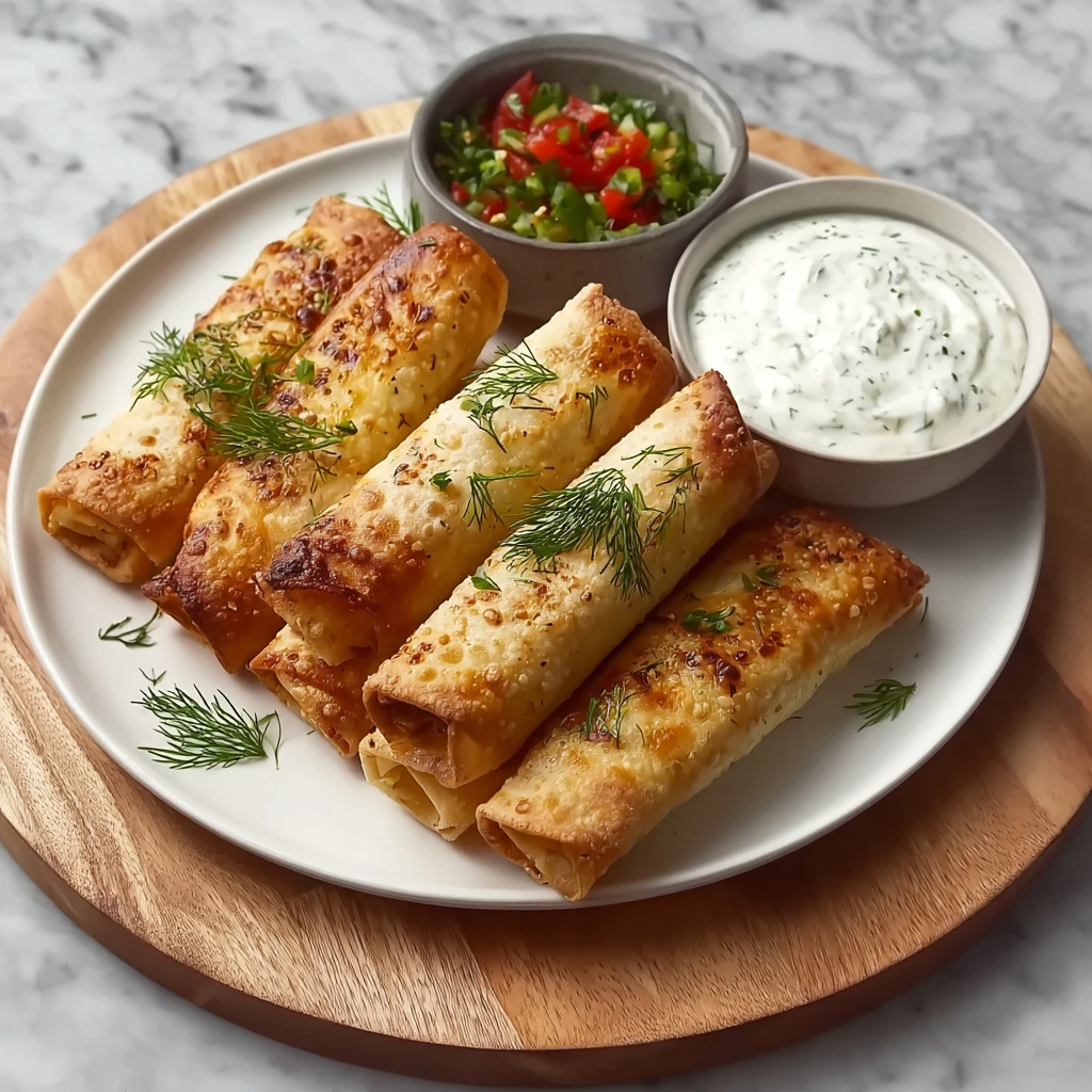Greek Chicken Taquitos