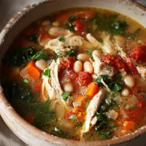 Hearty Chicken Tuscan Soup