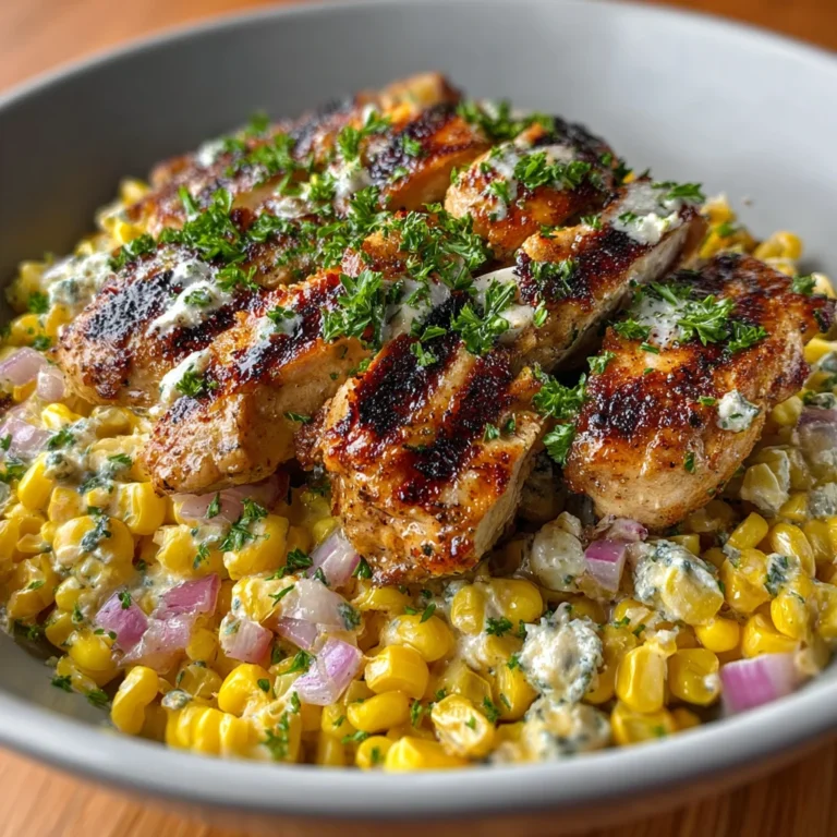 High Protein Chicken Street Corn Salad Creamy Low