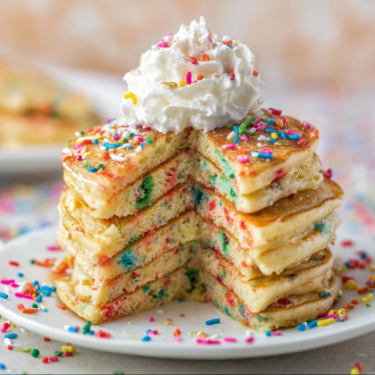 Homemade Funfetti Pancakes Birthday Cake