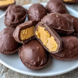 Irresistible Peanut Butter Eggs Recipe Easy Homemade Chocolate Shell Coating