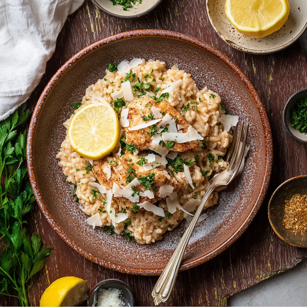Lemon Parmesan Chicken Rice