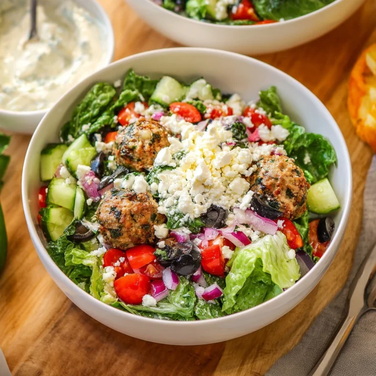 Mediterranean Meatball Bowls