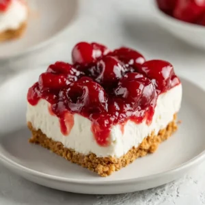 No Bake Cherry Cheesecake