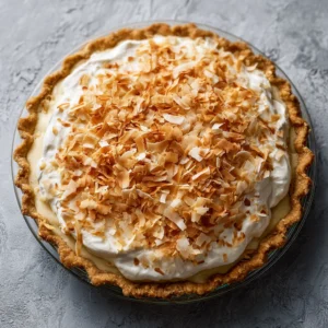 No-Cook Coconut Pie
