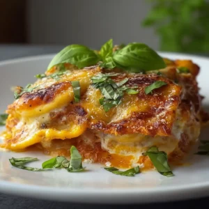 One Pan Creamy Baked Ravioli