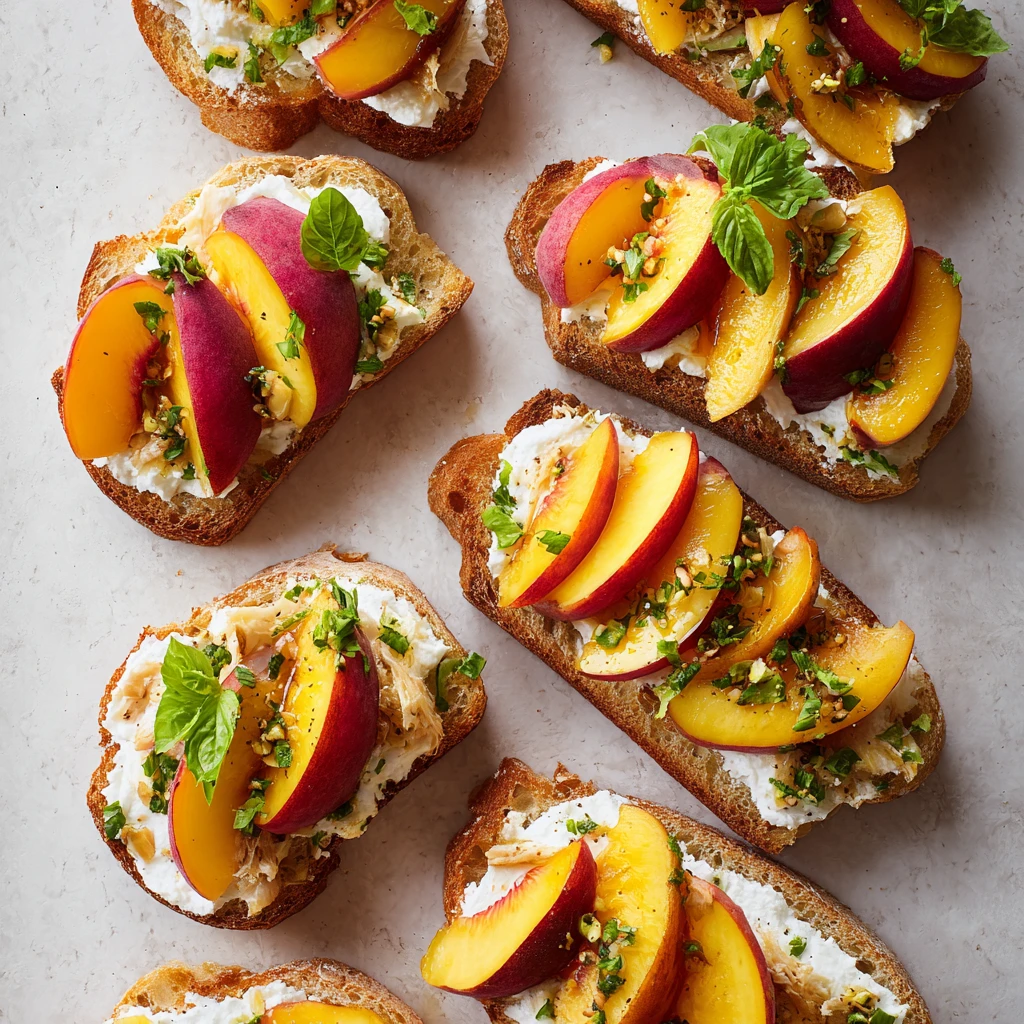 Peach Burrata Bruschetta Chicken