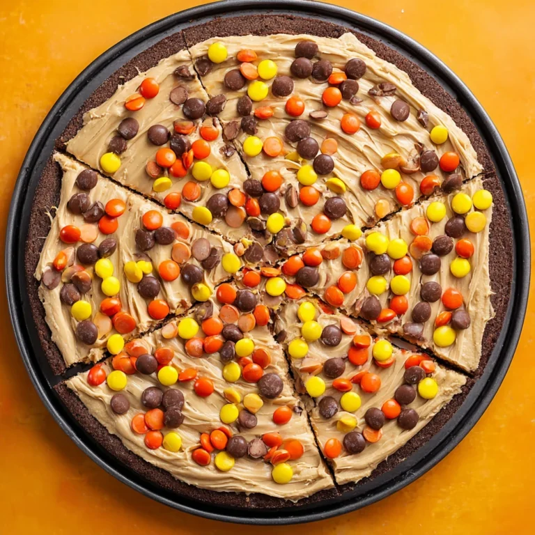 Peanut Butter Brownie Pizza