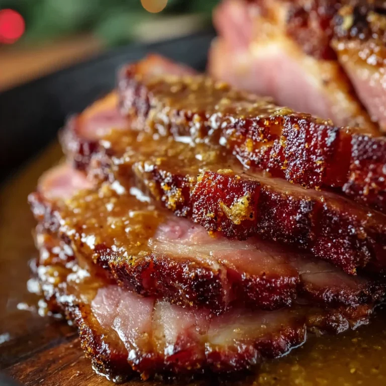 Perfect Slow Cooker Honey Mustard Ham Recipe Brown