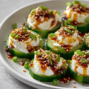 Quick & Easy Spicy Cucumber Cottage Cheese Bites
