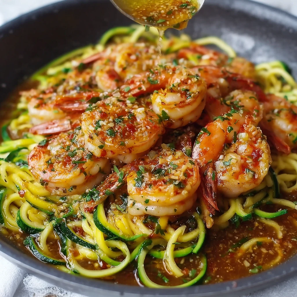 Garlic Shrimp Recipe Lemon Butter Zucchini Noodles Healthy