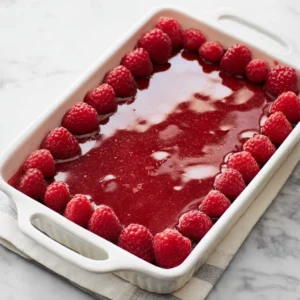 Raspberry Sauce Cake