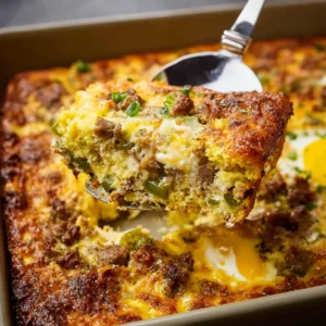 Sausage Egg and Cheese Casserole