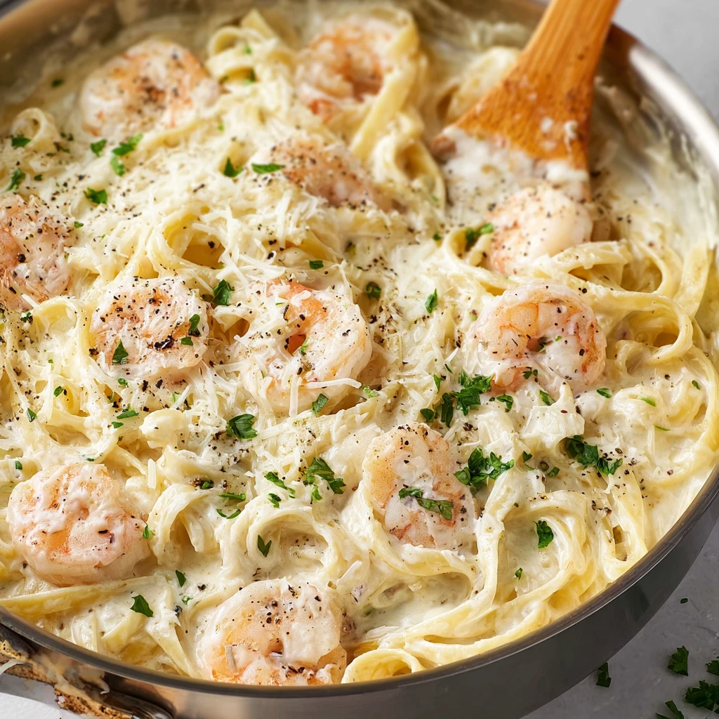 Shrimp Fettuccine Alfredo