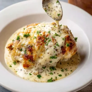 Slow Cooker Cheesy Mozzarella Chicken
