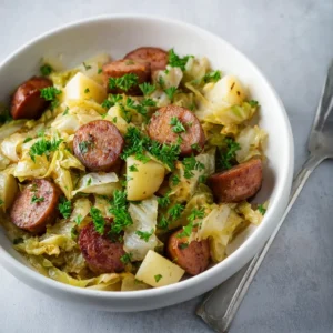Slow Cooker Kielbasa and Cabbage