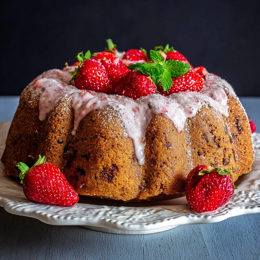 Strawberry Bundt Cake